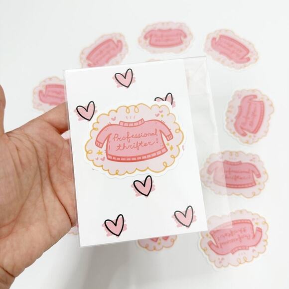 2/$24 NEW Professional Thrifter Sticker, Thrifting Reselling Gift - Picture 5 of 9